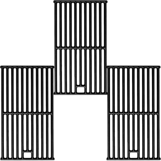 Grill Grates for Monument 24367 35633 17842, Cast Iron Grates Replacement Parts for Dyna Glo 5-Burner DGE530SSP DGE530SSP-D BGE530PSP DGF530SRP DGE530SSP-1, Cooking Grids 3 Pack