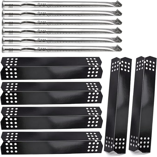 Criditpid Replacement Parts for Nexgrill 720-0896B 720-0882A 720-0896 720-0925 720-0896C 720-0896E Grill, Grill Heat Plates Shield Burner Tubes Parts for Nexgrill 6 Burner 720-0896B Grill
