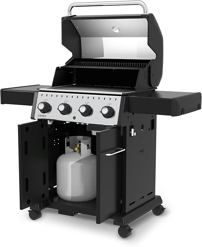 Broil King 865254 Crown 420, Liquid Propane (LP), Black