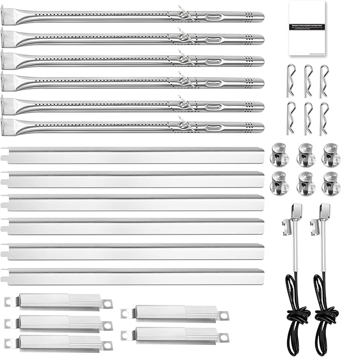 Grill Replacement Parts for Charbroil Performance 6 Burner 463229521 463229021 463284022, 5 Burner 463451022 463448021, 4 Burner 463365021, G327-2100-W1, G325-0002-W1, Igniter, Carryover Tubes