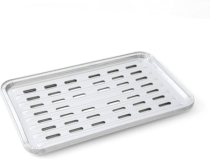 Kingsford® Heavy Duty Aluminum Grilling Foil Liners, 4ct | 14.75” x 9” Foil Grill Liners for Grilling, Cooking, and Steaming Extra Tough Grilling Accessories (Pack of 2)