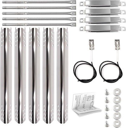 Grill Replacement Parts for Charbroil Performance 5 Burner 463347519, Char-Broil 463275517, 463347518, 463243518, 463347518, 463373019, G470-5200-W1 Burner Crossover Tube 2 Igniter