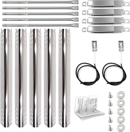 Grill Replacement Parts for Charbroil Performance 5 Burner 463347519, Char-Broil 463275517, 463347518, 463243518, 463347518, 463373019, G470-5200-W1 Burner Crossover Tube 2 Igniter