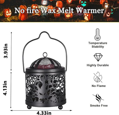 Dicimi Halloween Wax Melt Warmer – 3-in-1 Candle Warmer Lamp for Scented Wax, Wax Melter & Beverage Warmer, Flameless & Energy-Saving, Unique Scentsy Wax Warmer Alternative, Gifts for Friend