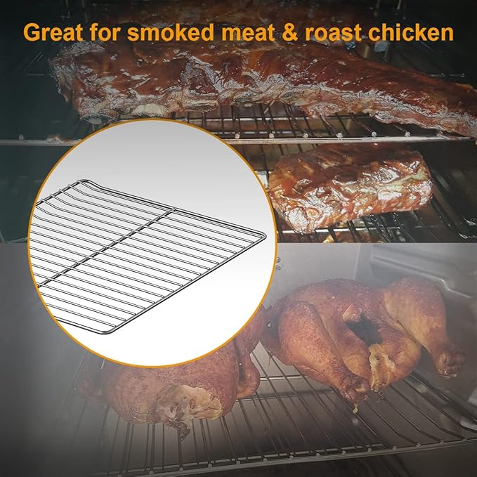 Cooking Grate Replacement for Masterbuilt Electric Smoker Racks 30 Inch, 14.6" x 12.2" 3 Pack Stainless Steel Grids Compatible with Masterbuilt Smoker Grates Parts