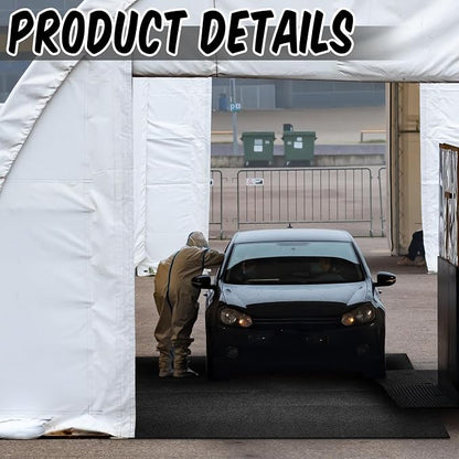Tinideya 10x10 ft Outdoor Storage Shed Floor Mat Waterproof, Non Slip & Washable Camping Tent Carpet for Outdoor Camping, Lawn Supplies (Storage Shed Not Included)