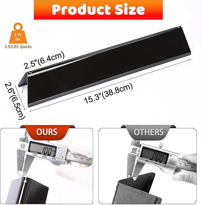 Uniflasy Spirit e310 7636 Flavorizer Bars 15.3" & 69787 Grill Burner 18" for Weber Spirit and Spirit II 300 Series E310 E320 S310 S320 68950 with Front Control, for Weber Spirit Grill Parts