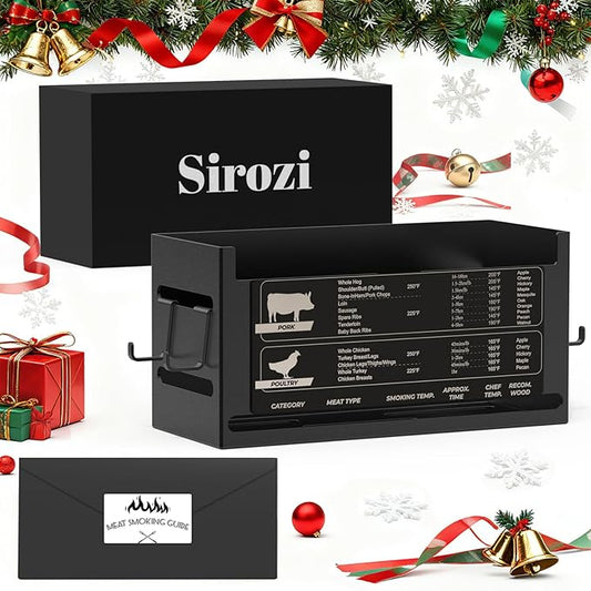 Magnetic Storage Bin with Meat Temperature Chart, Smoker Accessories Gifts for Men, Suit for Traeger Ironwood 885, Pro Series 34, Pro Series 22, Pro D2 575, Pro 780, Ironwood 650