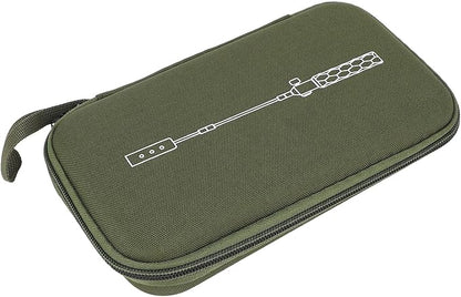 Dan&Dre EVA Shockproof Portable Camping Grill Flashlight Box/Cover with Large Capacity, Fixing Strap, Lightweight for Outdoor Activities, Camping, BBQ, Hiking (Army Green)