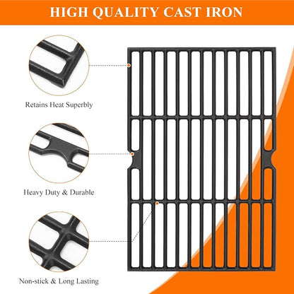 Grill Replacement Parts for Dyna Glo 2&3 Burner DGH353CRP | Heat Plate Shields, Grill Grates & Stainless Steel Burner Tubes for DGF350CSP, DGF350CSP-D, DGH353CRP-D Grills