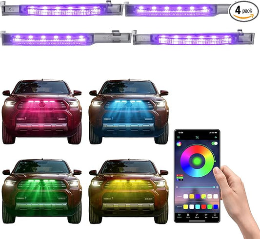 RGB Led Grills Light for 6th gen Toyota 4Runner Limited 2025 | 2027 2026 Grille Grill Lights Accessories