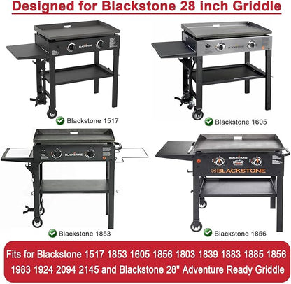Upgrade Hinged Lid for Blackstone 28 Inch Griddle 2 Burner Griddle Grill | for Blackstone 1517 1605 1853 1856 1839 1883 1924 2145, Hard Griddle Cover for Blackstone 28" Griddle