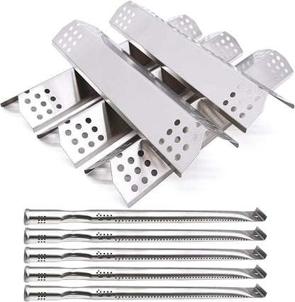 Repair Kit Compatible with Nexgrill 720-0882A 720-0896 720-0925 720-0896B 720-0896C 720-0896E Grills, Grill Flame Tamers Heat Shields & Grill Burner Tubes Replacement (5 Pack)