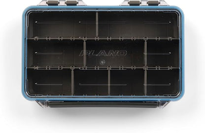 Plano StowAway 3600 Waterproof Stow Tackle Box, IPX7 Waterproof Rating, with Rustricor, Single Latch Design, Transparent DuraView Lid, Stackable Storage for Fishing Bait, Lures and Gear
