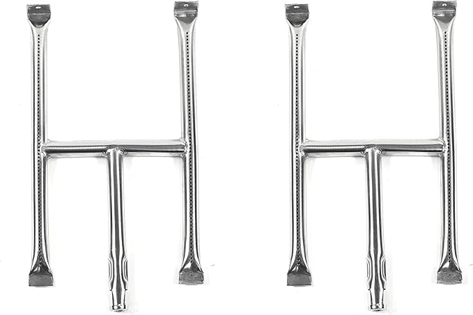 Stainless Steel BBQ Grill Burner Replacement for Blackstone 28 Inch Grill Top, 2 Pack Burner Tube with Screw