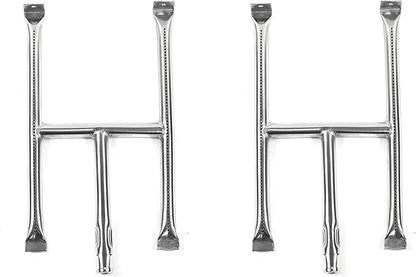 Stainless Steel BBQ Grill Burner Replacement for Blackstone 28 Inch Grill Top, 2 Pack Burner Tube with Screw