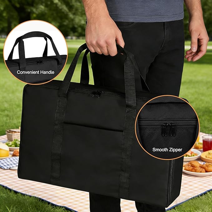 BQMAX Extra Large Griddle Carry Bag for Camp Chef SG60 FG32, Heavy Duty Zipper Griddle Bag for Camp Chef Professional Fry Griddle 14" x 32", Griddle Carry Bag for Camp Chef Replacement Parts