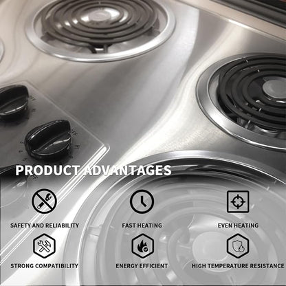 MP21YA 8" Stove Burner Element Fits Whirlpool Maytag Kenmore | MP21YA 8 inch stove burner 240V 2100W five-turn coil fits Whirlpool Maytag Kenmore quick three step DIY install