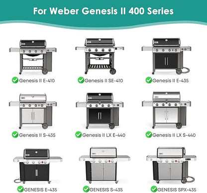 SafBbcue 6789 Full Size Griddle for Weber Genesis II 400 Griddle Insert Flat Top Grill Insert for Weber GS4 Genesis II 400 Grill Parts E410 S410 E435 S435 E440 Carbon Steel