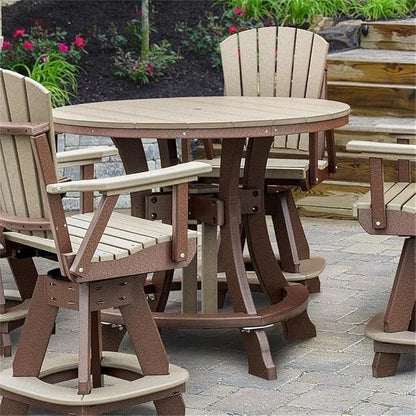 OS Home and Office CR130WWTB-K Five Piece Round Counter Height Dining Set