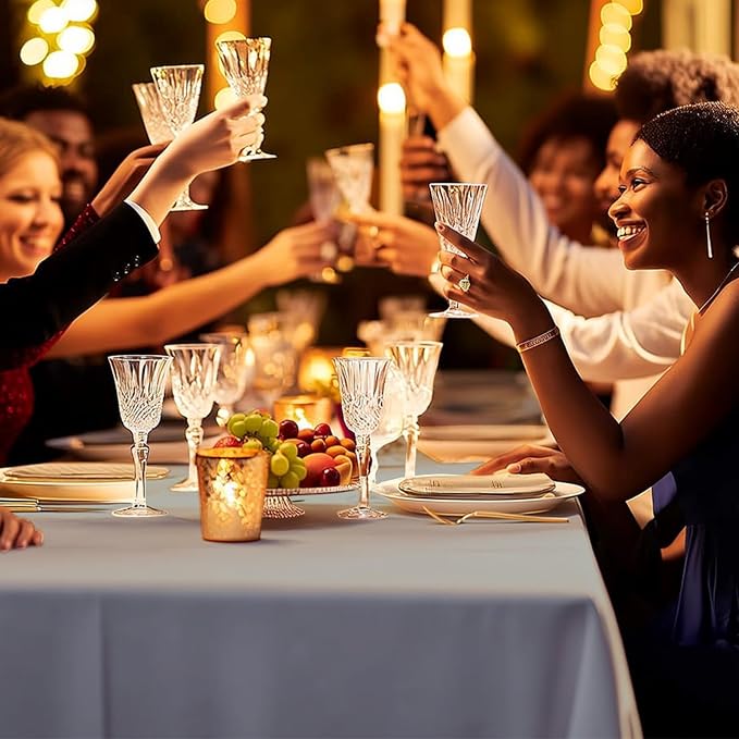 54 Inch X 300 Feet Plastic Table Cover Roll Premium Disposable Plastic Tablecloth for All Type/Shape Tables | Picnic, Party, Banquet, Birthdays, Weddings (Silver Grey, 54 Inch X 300 Feet)