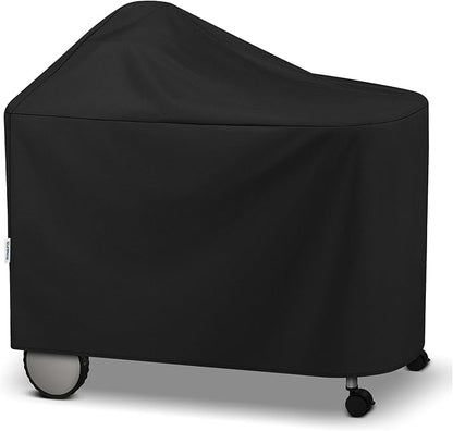 SunPatio Outdoor Waterproof Grill Cover Compatible for Weber 22 Inch Performer Premium Deluxe, RecTeq, Char-Griller Grills, Compared to Weber 7152, Heavy Duty Weather Resistant Charcoal BBQ Cover