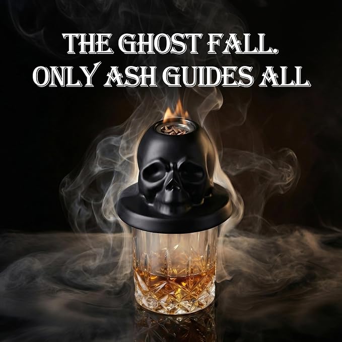 Whiskey Smoker Kit with Torch - Portable Bag, 4 Wood Chips, Cocktail Smoker Infuser Kit, Old Fashioned Drink Smoker Kit, Birthday Bourbon Whiskey Gifts for Men, Dad, Husband (NO Butane)