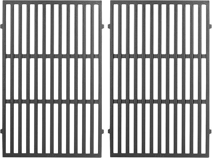 Spirit E310 7638 7639 Grill Grates for Weber Spirit E-310 300 Series E315 E320 E330 S310 S315 S320 S330 Gas Grill, 17.5" Cast Iron Cooking Grids, Replacement for Genesis Silver/Gold/Platinum B & C
