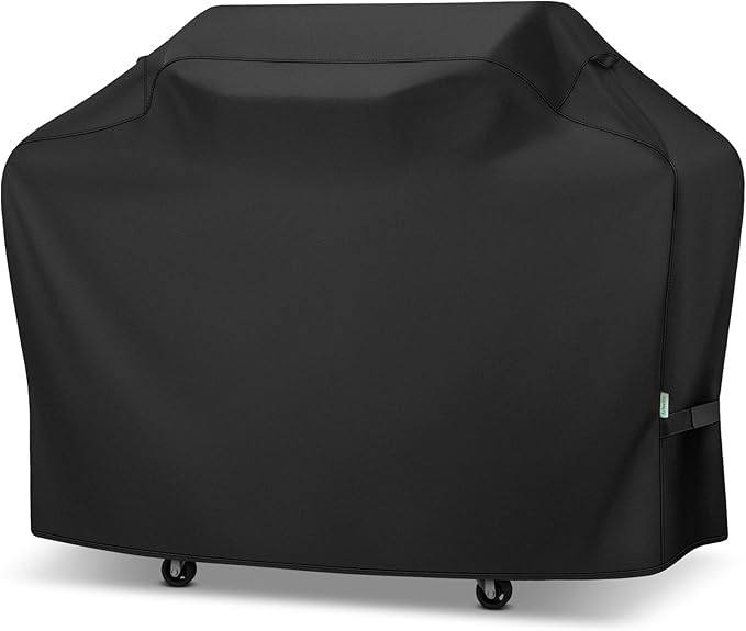 70 Inch Grill Cover for Outdoor Grill, Heavy Duty Waterproof Large Barbecue Cover for Weber, Char-Broil, Nexgrill 4-6 Burner Grills, Gas BBQ Grill Cover with Handle Strap, Black