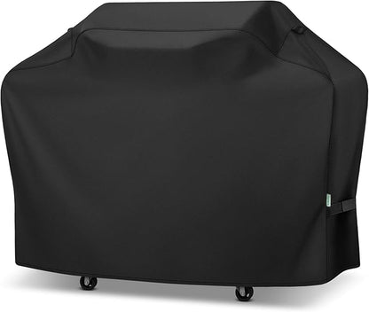 70 Inch Grill Cover for Outdoor Grill, Heavy Duty Waterproof Large Barbecue Cover for Weber, Char-Broil, Nexgrill 4-6 Burner Grills, Gas BBQ Grill Cover with Handle Strap, Black