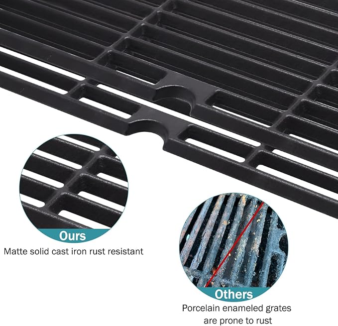 Criditpid Grill Grates for Charbroil Performance 6 Burner 463245917, 463274419 Replacement Parts, 18 Inch Cooking Grate Grids for Char-Broil 463240420, 463347017, 463377319, 463275517, G470-0002-W1