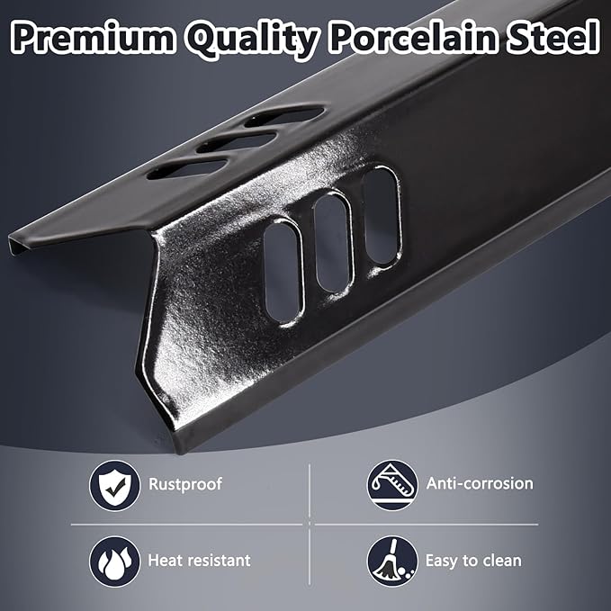 Hiorucet Grill Grease Tray Kits for Dyna Glo DGF493BNP Replacement Parts, Backyard BY13-101-001-12, Adjustable 24''-30'' Drip Pan, Grates, Heat Plates for Dyna Glo Grill Replacement Parts 4 Burner.