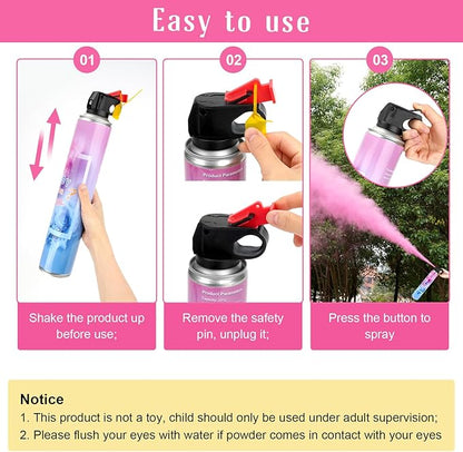 QIYVLOS Gender Reveal Fire Extinguisher 2 Packs, Gender Reveal Smoker Bomb, Baby Girl Reveal Party Ideas for Gender Reveal Decorations (Extra Large, Pink)