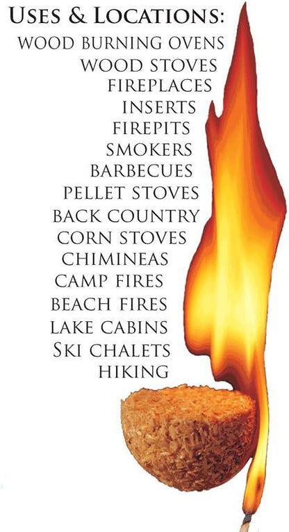 AN100-2 200 Count Fire Starters, Tan (Pack of 200)