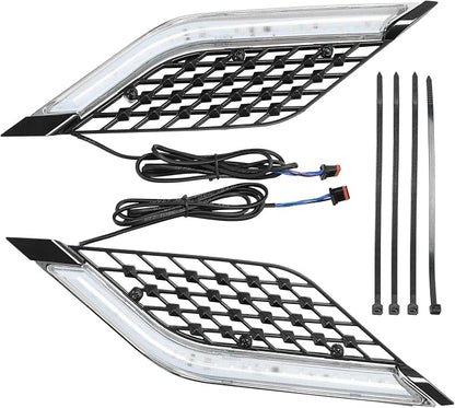 TCT-MOTORPARTS LED Radiator Grill Panels Light Fits for Honda Goldwing 1800 GL1800 Tour 2018-Up