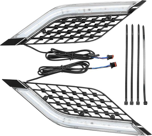 TCT-MOTORPARTS LED Radiator Grill Panels Light Fits for Honda Goldwing 1800 GL1800 Tour 2018-Up