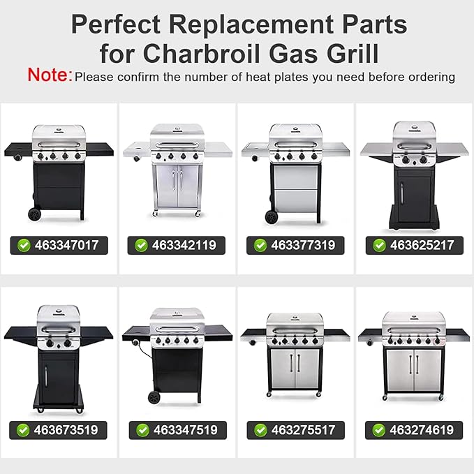 Grill Replacement Parts for Charbroil Performance 5 Burner 463347519, Char-broil 463347518 463243518 463275517 463373019, 463243519. for Charbroil 4 Burner 463342119