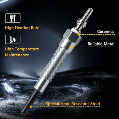 2PCS Smoker Igniter Glow Plugs Compatible with Weber SmokeFire EX4/EX6/EPX6 Wood Fired Pellet Grill Replace#: 69436