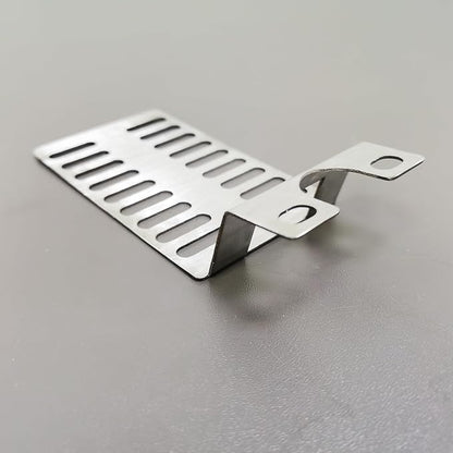 FixtureDisplays® BBQ Grill Stainless Steel Rotisserie Motor Mounting Bracket Set Fits 3" Motors (Bracket Size) May Need Drill Additional Holes on Your Grill 21909-NPF