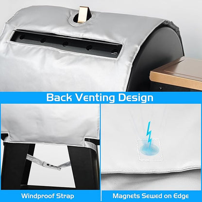 Lexington Insulated Cover for Pit Boss 500 Series Grill Thermal Insulation Blanket Navigator Sportsman 540 550 Wood Pellet Smoker Replacement Parts Pitboss PB500NX PB500SP PB550G Accessory