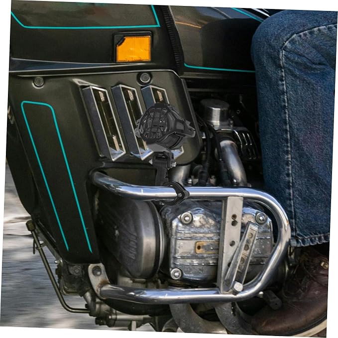 2pcs Fog Light Protective Cover for Civilian Replacement Grille Sleek Vintage Mesh for Motorcycles