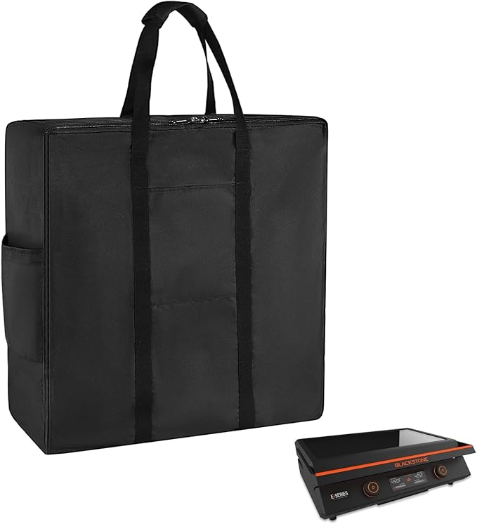 Griddle Carry Bag Fits Blackstone 22 inch Tabletop Griddle, Heavy Duty 600D Waterproof Portable Storage Bag for Travel, BBQ Grill Carry Case