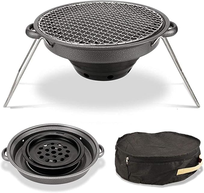 BBQ Grill Outdoor Tabletop Barbecue Grill For Garden Picnics Party Non-Stick Barbecue Stove Furnace Barbecue Stove Cooking Oven Alcohol Grill Charcoal Household Word Mini Oven Pork Skewer
