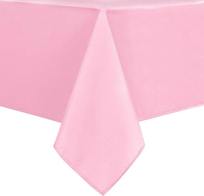 DWCN Pink Tablecloth Rectangle - Waterproof Stain and Wrinkle Resistant Washable Table Cloth, Decorative Fabric Table Cover for Kitchen Dining Room Party and Outdoor Use, 54 x 80 Inch
