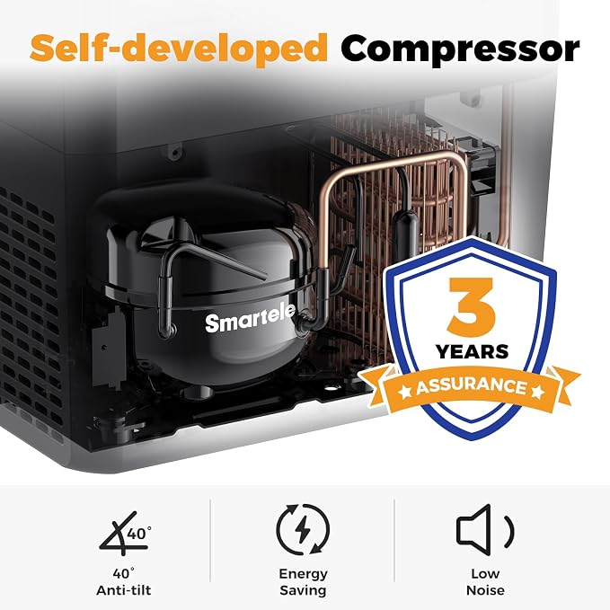 Setpower RF25 12V Refrigerator 27 Quart Portable Electric Cooler for Vehicles Car Freezer With 12/24V DC Car Refrigerator 12V Portable Fridge for Car Camping Truck Van RV SUV Road Trip Travel