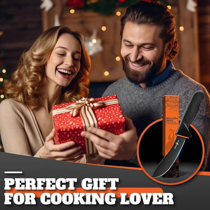 Golden Bird Skinning Knife - Butcher Knives with Non-Slip Handle, Meat Knife with German Stainless Steel, Gift for Men