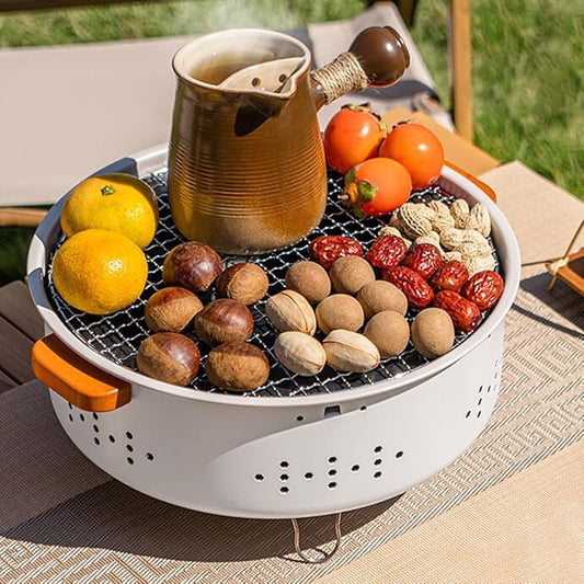 Portable Charcoal Grill for Camping, Small Camping Charcoal Grills, Tabletop Outdoor Grill, Mini Portable Grill, Table Top Portable Grill, Barbecue Grill, BBQ Grill Charcoal
