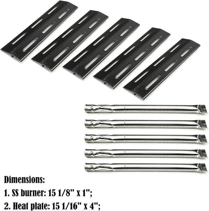 Parts Kit DG113 Burners, Heat Plates Replacement for Kenmore P01708034E, P02008010A, P02008029A, 5 Pack