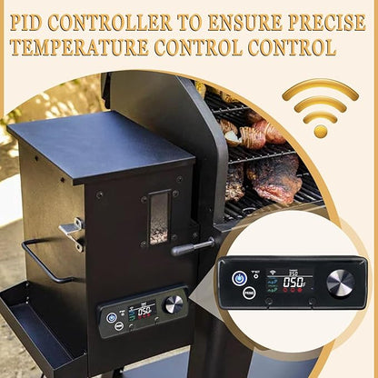 Upgrade WiFi PID Controller Replacement for Pit Boss Austin XL 1000 Wood Pellet Grill, Rectangular Thermostat Control Panel