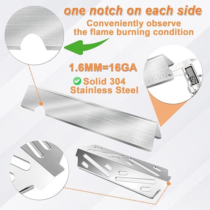 GS4 Genesis II Grill Parts for Weber 3 Burner Genesis 2 GS4 Replacement Genesis II/II LX 300 SER, Genesis 300 (2022 YRS) Accessories for Weber Flavorizer Bars 66032, Grates 66802, Heat Deflector 66040